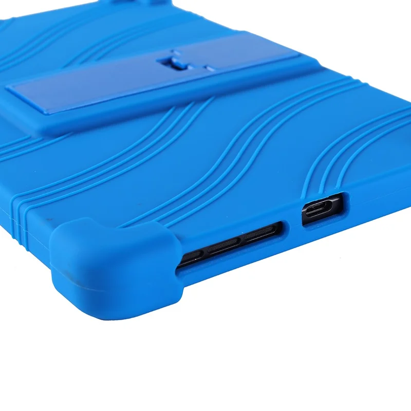 Funda de Silicona para Lenovo Legion Y700 (2025) con Soporte Integrado, Cubierta Protectora Resistente - Azul Oscuro