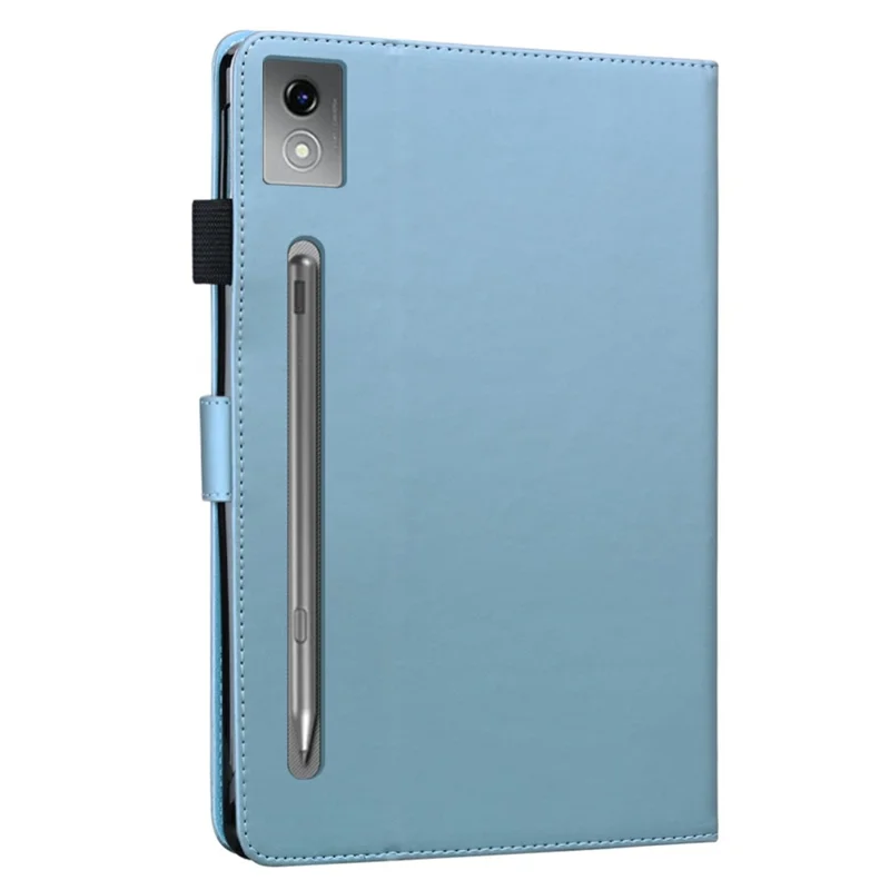 For Lenovo Xiaoxin Pad Pro 12.7 (2025) Case Tablet Stand Leather Cover Card Slots Animal Pattern - Blue