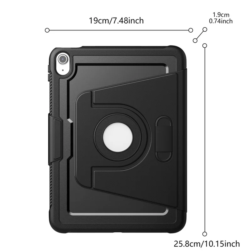 Tablet-Hülle für iPad (2025) / 10.9 (2022) Abnehmbares PC + TPU + PU-Leder Flip Cover - Rosa