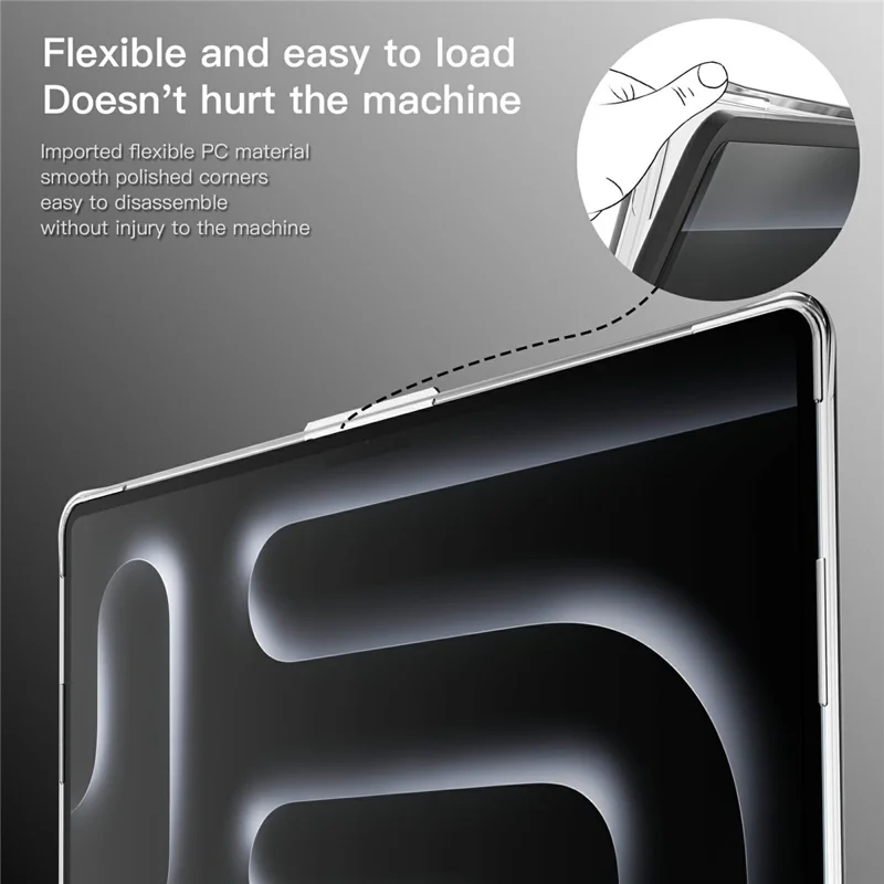 Étui pour ordinateur portable en PC TPU transparent pour MacBook Pro 14 pouces (2024) M4 A3112 A3185 A3401 / (2023) A2779 M2 A2918 A2992 M3 / (2021) A2442 M1