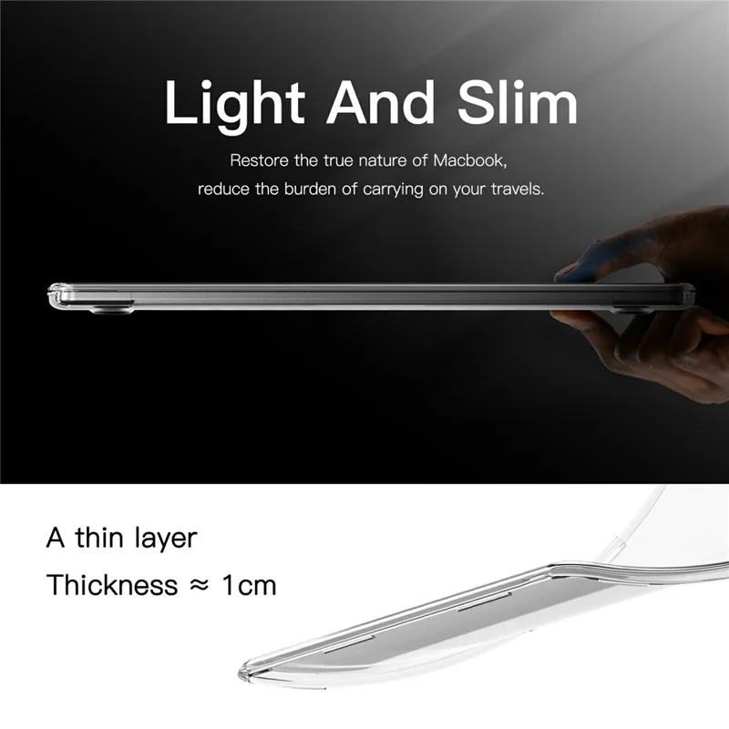 Étui pour ordinateur portable en PC TPU transparent pour MacBook Pro 14 pouces (2024) M4 A3112 A3185 A3401 / (2023) A2779 M2 A2918 A2992 M3 / (2021) A2442 M1