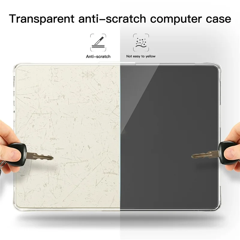 Étui pour ordinateur portable en PC TPU transparent pour MacBook Pro 14 pouces (2024) M4 A3112 A3185 A3401 / (2023) A2779 M2 A2918 A2992 M3 / (2021) A2442 M1