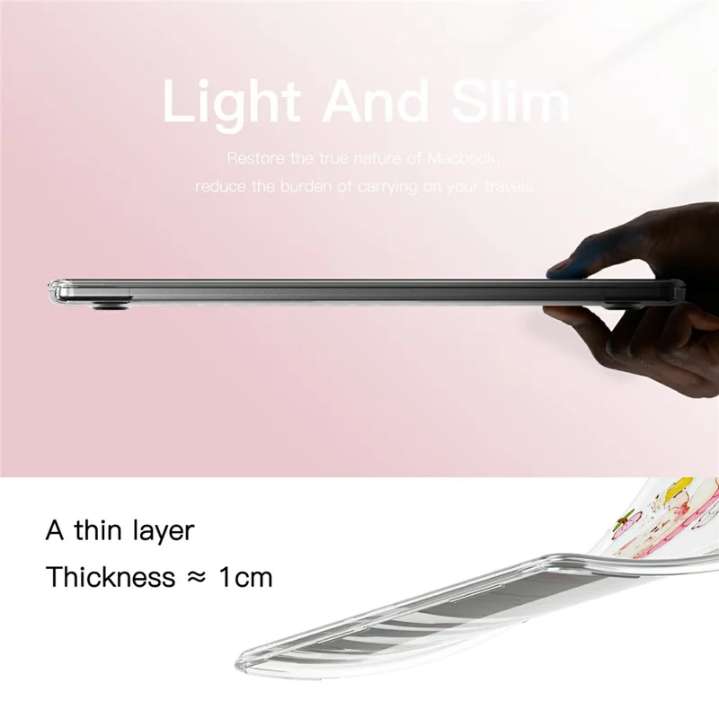 Hülle für Laptop aus PC-TPU mit geprägtem Muster für MacBook Pro 14 Zoll (2024) M4 A3112 A3185 A3401 / (2023) A2779 M2 A2918 A2992 M3 / (2021) A2442 M1 - Hund