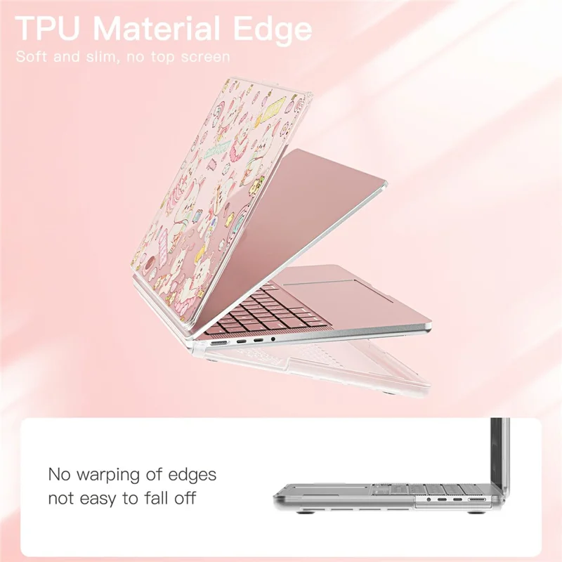 Hülle für Laptop aus PC-TPU mit geprägtem Muster für MacBook Pro 14 Zoll (2024) M4 A3112 A3185 A3401 / (2023) A2779 M2 A2918 A2992 M3 / (2021) A2442 M1 - Hund