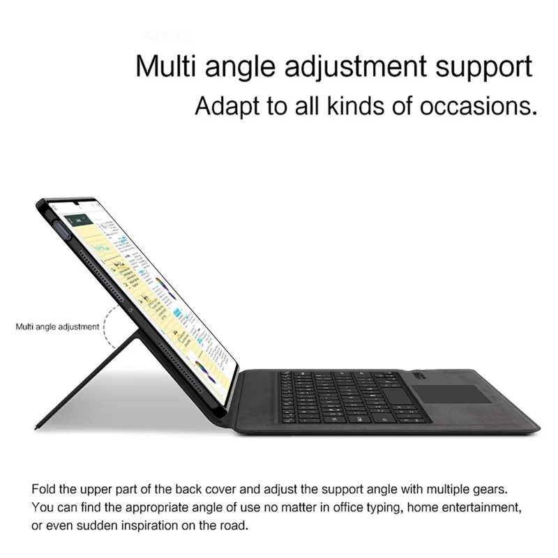 For Xiaomi Pad 7 Ultra Leather Case + Touchpad Bluetooth-Compatible Keyboard with Backlit