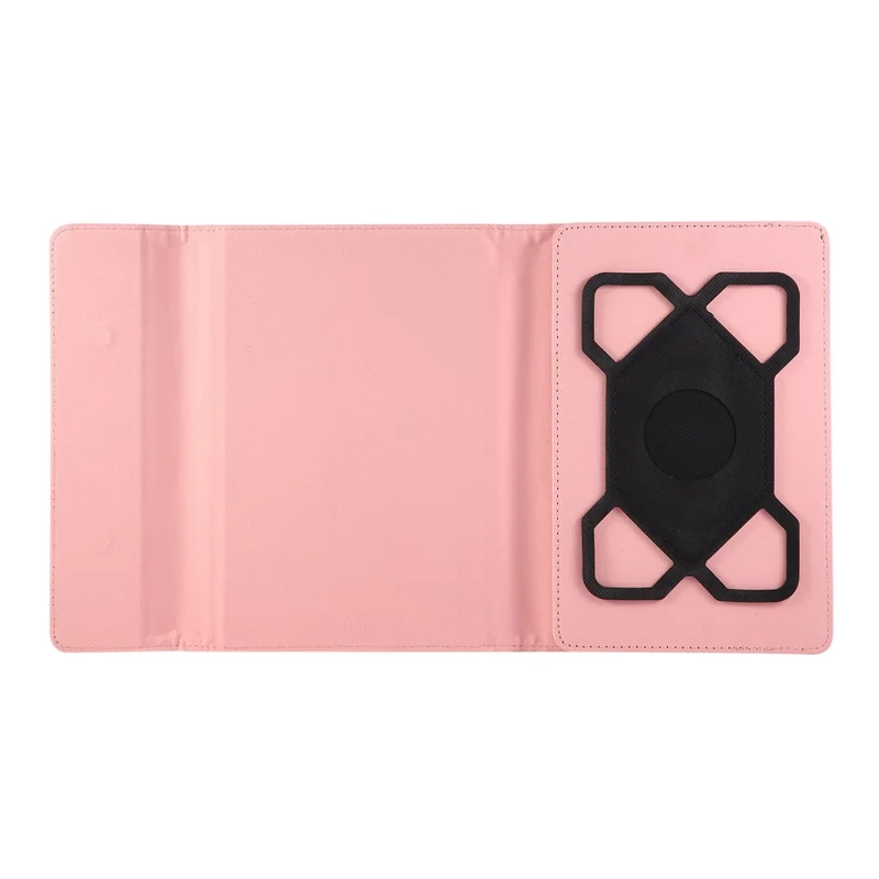 Capa Universal de Couro Texturizado com Suporte para Tablets de 9 - 11 Polegadas - Rosa