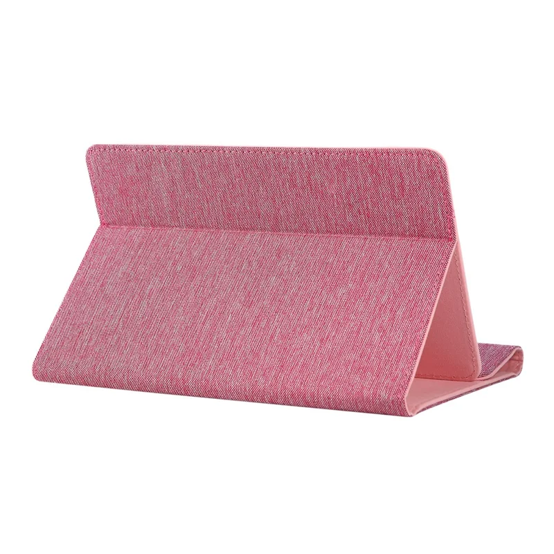 Capa Universal de Couro Texturizado com Suporte para Tablets de 9 - 11 Polegadas - Rosa