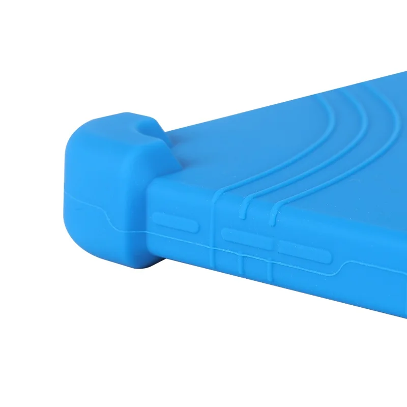 Funda de silicona con soporte para TCL NxtPaper 11 Plus, cubierta protectora resistente - Azul oscuro