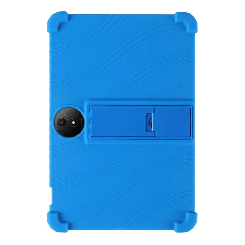 Funda de silicona con soporte para TCL NxtPaper 11 Plus, cubierta protectora resistente - Azul oscuro