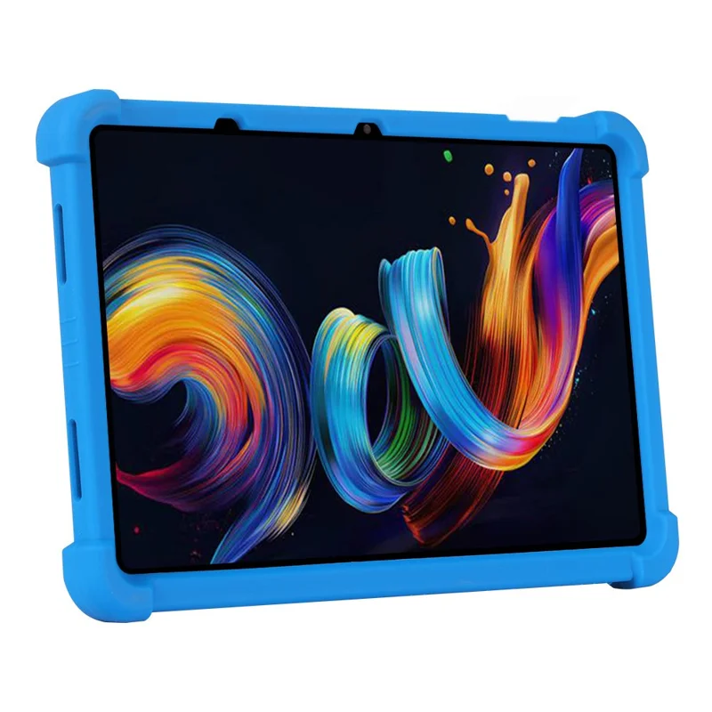Funda de silicona con soporte para TCL NxtPaper 11 Plus, cubierta protectora resistente - Azul oscuro