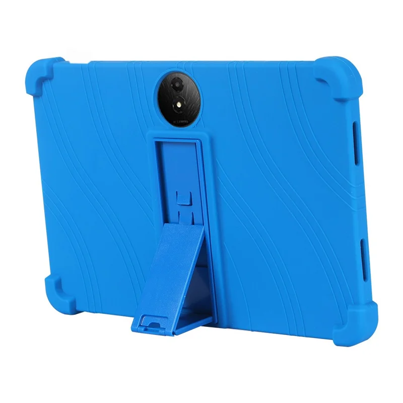 Funda de silicona con soporte para TCL NxtPaper 11 Plus, cubierta protectora resistente - Azul oscuro