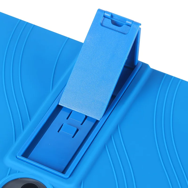 Funda de silicona con soporte para TCL NxtPaper 11 Plus, cubierta protectora resistente - Azul oscuro