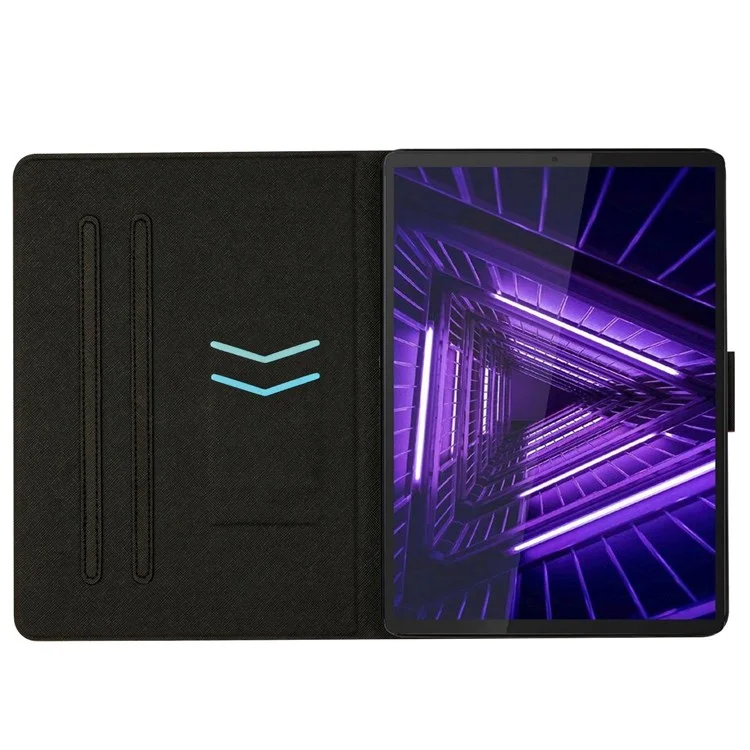 Para Lenovo Tab M10 (Gen 3) TB-328FU / TB-328XU Marble Pattern Full Protection Stand Tablet Case PU Leather Card Holder Shell with Auto Wake / Sleep - Blue Marble
