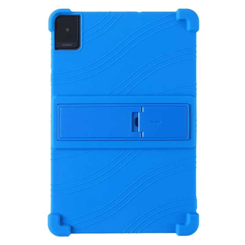 Cover in Silicone per TCL Tab 10L Gen3 / Tab 10L LTE Gen3 / Tab 10L Gen2, Cover Protettivo Resistente con Supporto - Blu Scuro