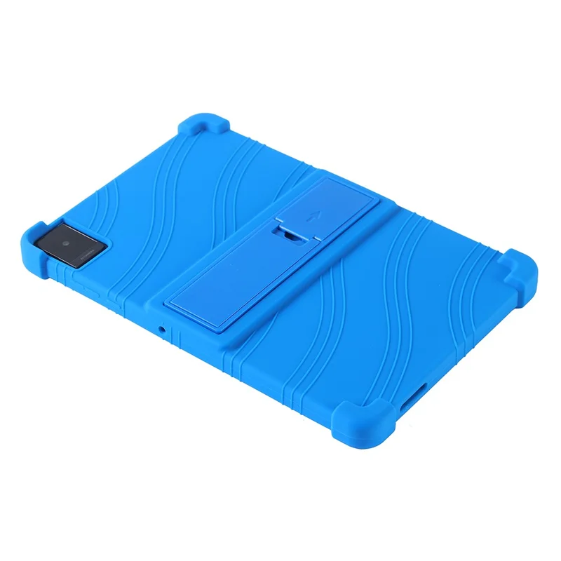 Cover in Silicone per TCL Tab 10L Gen3 / Tab 10L LTE Gen3 / Tab 10L Gen2, Cover Protettivo Resistente con Supporto - Blu Scuro