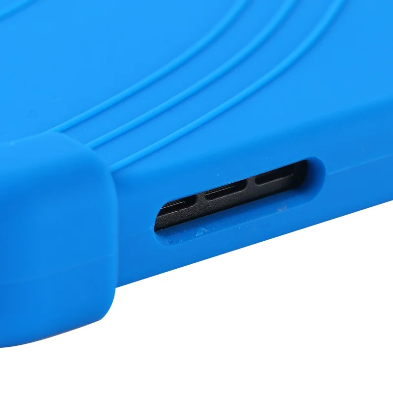 Cover in Silicone per TCL Tab 10L Gen3 / Tab 10L LTE Gen3 / Tab 10L Gen2, Cover Protettivo Resistente con Supporto - Blu Scuro