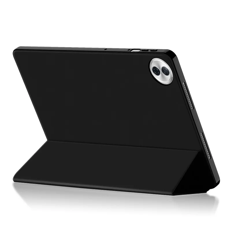 For Honor Pad 10 Case PU Leather TPU Back Trifold Stand Tablet Cover - Black