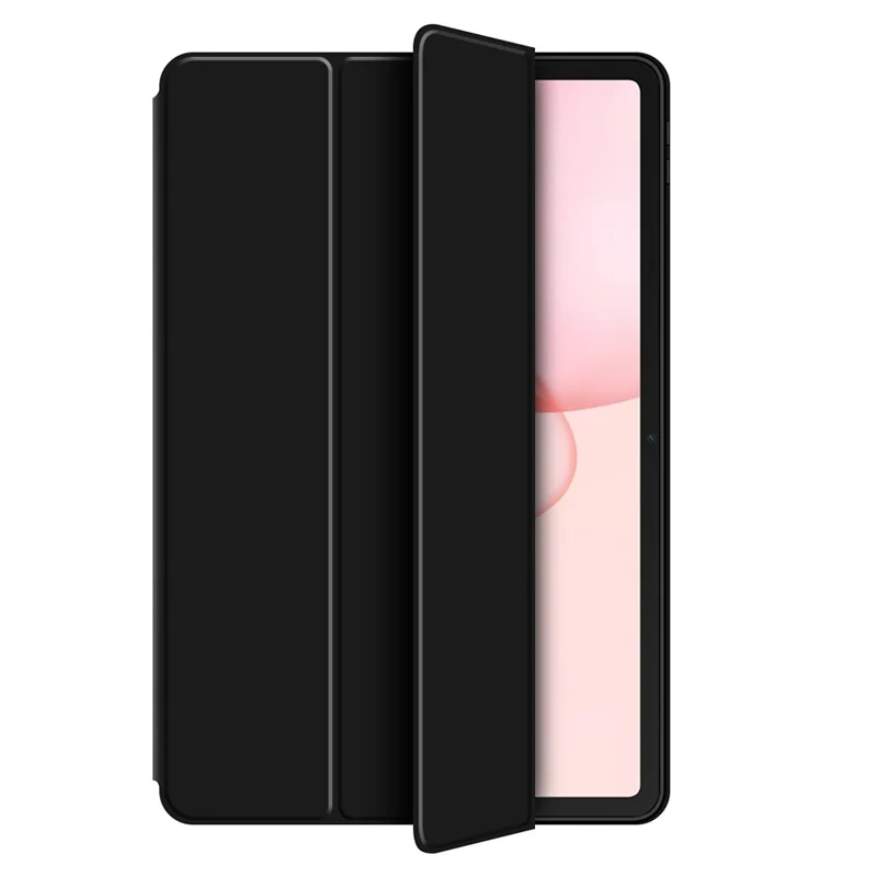 For Honor Pad 10 Case PU Leather TPU Back Trifold Stand Tablet Cover - Black