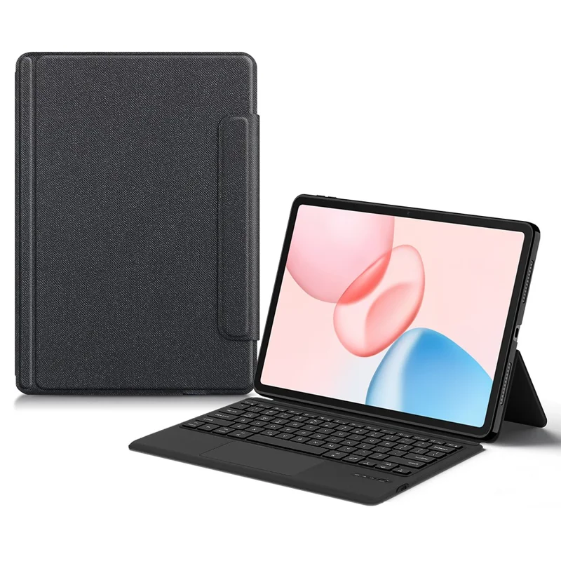 For Honor Pad 10 Leather Case + Touchpad Bluetooth-Compatible Keyboard with Backlit