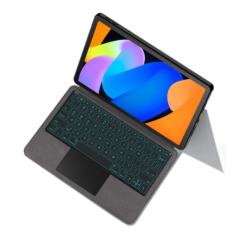 For Lenovo Xiaoxin Pad 11 2025 Leather Case + Touchpad Bluetooth-Compatible Keyboard with Backlit