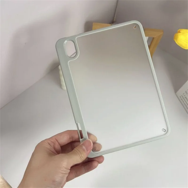 For iPad mini (2024) / (2021) Case TPU + Acrylic + PC Matte Shockproof Tablet Cover - Grey
