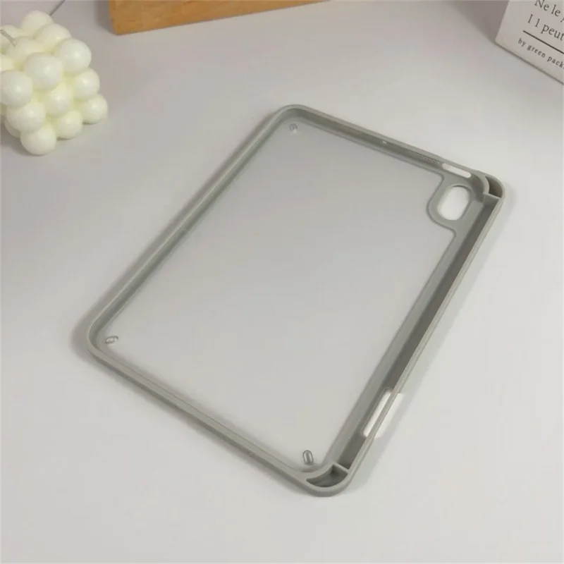 For iPad mini (2024) / (2021) Case TPU + Acrylic + PC Matte Shockproof Tablet Cover - Grey