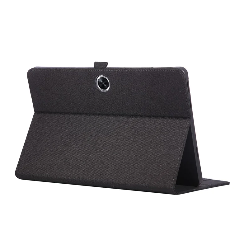 Funda para Oppo Pad SE con Soporte para Tarjetas, Textura de Tela, Cubierta de Cuero para Tablet - Negro