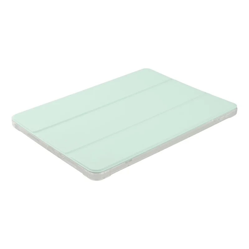 Capa para Xiaomi Redmi Pad 2 com Compartimento para Caneta, Suporte Dobrável em Três Partes, Couro PU+TPU, Capa para Tablet com Ativação/Desativação Automática - Verde Matcha