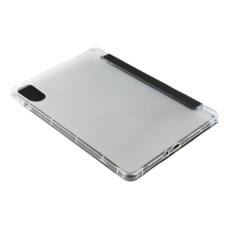 For Xiaomi Redmi Pad 2 Case with Pen Slot Tri-Fold Stand PU Leather+TPU Tablet Cover Auto Wake  /  Sleep - Black