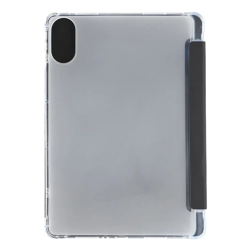 For Xiaomi Redmi Pad 2 Case with Pen Slot Tri-Fold Stand PU Leather+TPU Tablet Cover Auto Wake  /  Sleep - Black