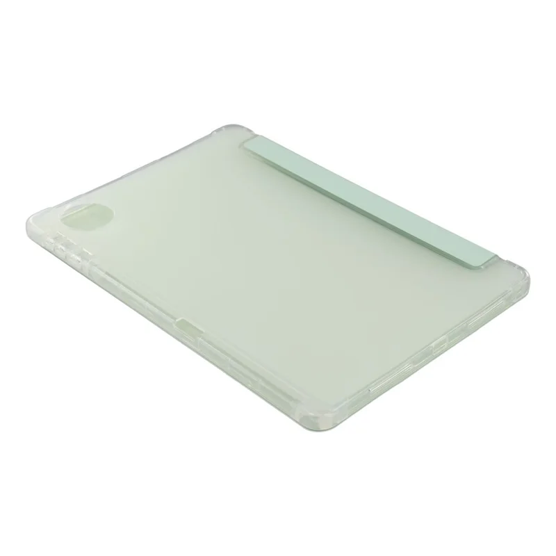 For Honor Pad 10 Case with Pen Slot Tri-Fold Stand PU Leather+TPU Tablet Cover Auto Wake  /  Sleep - Matcha Green