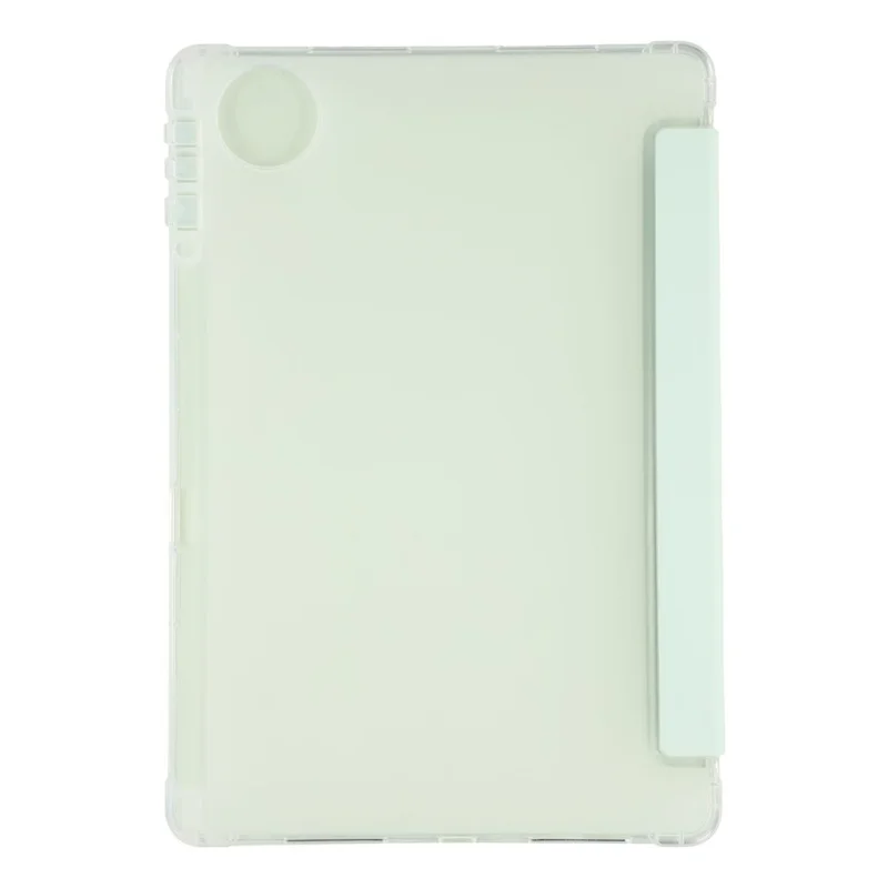 For Honor Pad 10 Case with Pen Slot Tri-Fold Stand PU Leather+TPU Tablet Cover Auto Wake  /  Sleep - Matcha Green