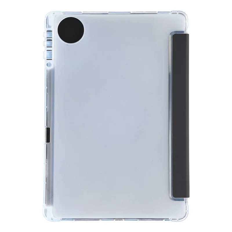 For Honor Pad 10 Case with Pen Slot Tri-Fold Stand PU Leather+TPU Tablet Cover Auto Wake  /  Sleep - Black