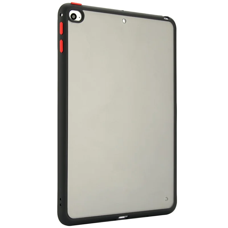 For iPad mini (2019) 7.9 inch  /  mini 4 Case Skin Touch Matte Acrylic TPU Shockproof Tablet Cover - Black