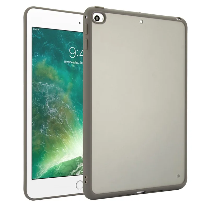 Hülle für iPad mini (2019) 7,9 Zoll / mini 4 Skin Touch Matt Acryl TPU Stoßfeste Tablet-Schutzhülle - Grau