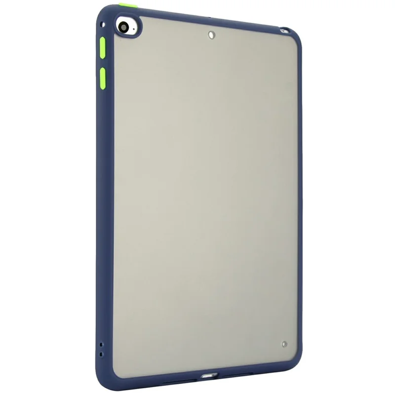 For iPad mini (2019) 7.9 inch  /  mini 4 Case Skin Touch Matte Acrylic TPU Shockproof Tablet Cover - Dark Blue