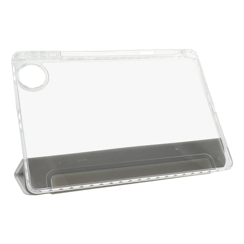 For Honor Pad 10 Case PU Leather Origami Stand Clear Tablet Cover - Grey