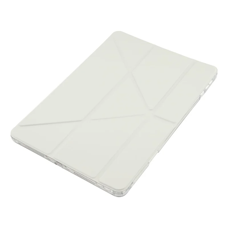 For Honor Pad 10 Case PU Leather Origami Stand Clear Tablet Cover - Grey