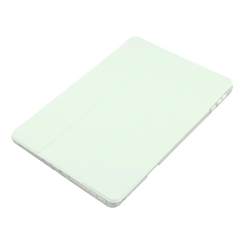 Étui pour tablette Honor Pad 10 - Support Pliant en Cuir + TPU + Dos Transparent en Acrylique - Vert Clair