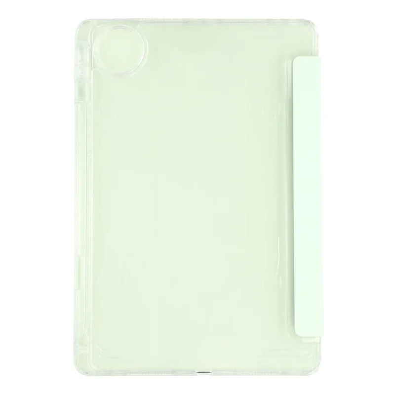 Étui pour tablette Honor Pad 10 - Support Pliant en Cuir + TPU + Dos Transparent en Acrylique - Vert Clair