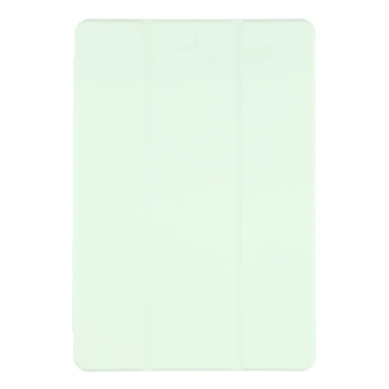 Étui pour tablette Honor Pad 10 - Support Pliant en Cuir + TPU + Dos Transparent en Acrylique - Vert Clair