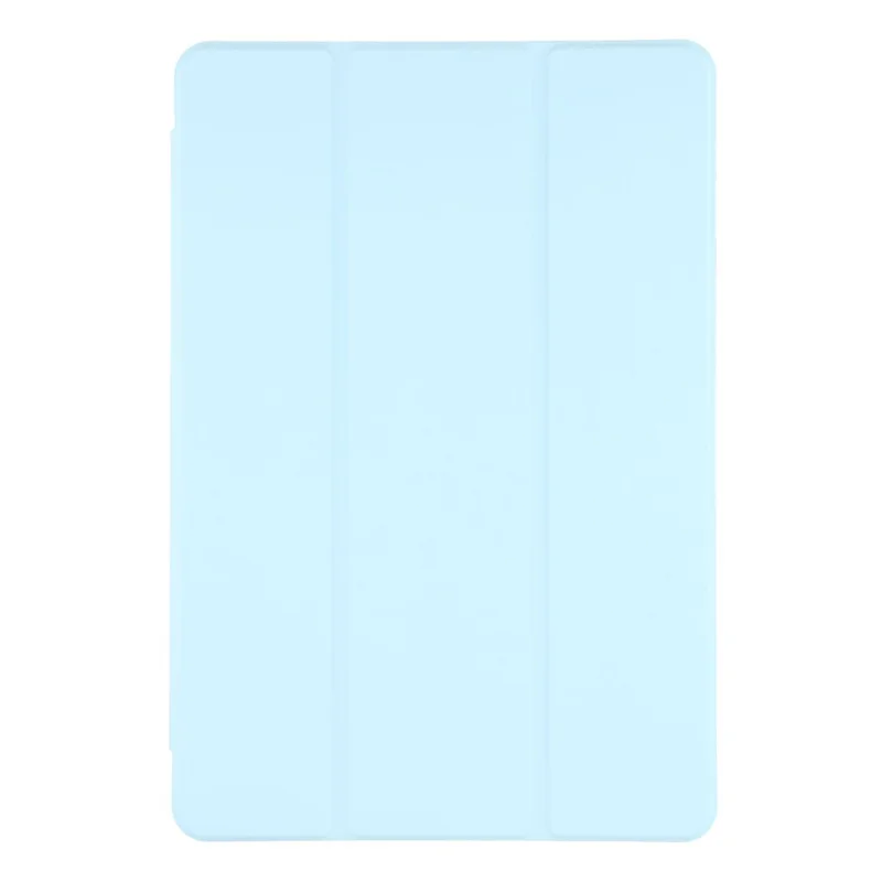 For Honor Pad 10 Case Tri-Fold Stand Leather + TPU + Acrylic Clear Back Tablet Cover - Baby Blue