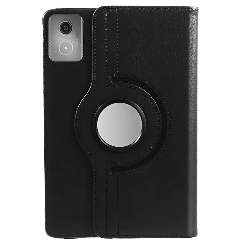 Para Lenovo Idea Tab Tablet TB336ZU, TB336FU / Xiaoxin Pad 11 2025 Capa com Suporte Giratório em Couro Sintético + Capa de Tablet em PC com Elástico - Preto