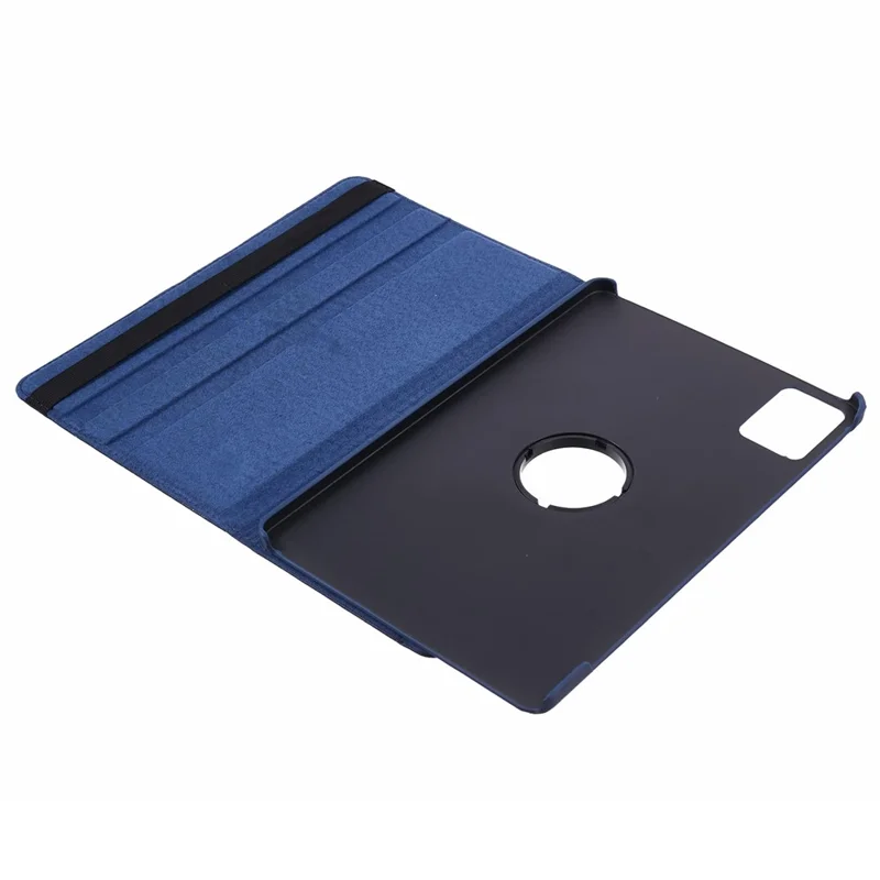 For Lenovo Tab K11 Gen 2 / Idea Tab / Xiaoxin Pad 11 2025 Case Rotating Stand PU Leather + PC Tablet Cover with Elastic Band - Dark Blue