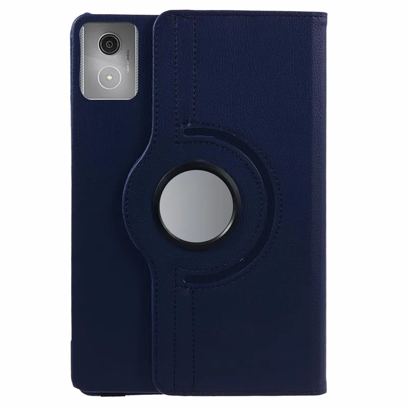 For Lenovo Tab K11 Gen 2 / Idea Tab / Xiaoxin Pad 11 2025 Case Rotating Stand PU Leather + PC Tablet Cover with Elastic Band - Dark Blue