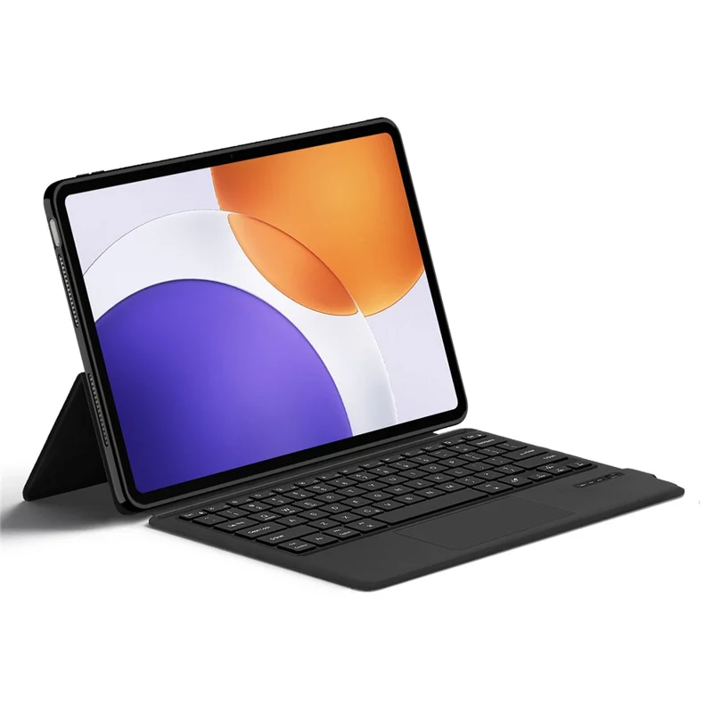 Für Xiaomi Pad 7S Pro 12,5 Lederhülle + Touchpad Bluetooth-kompatibler Tastatur mit Hintergrundbeleuchtung