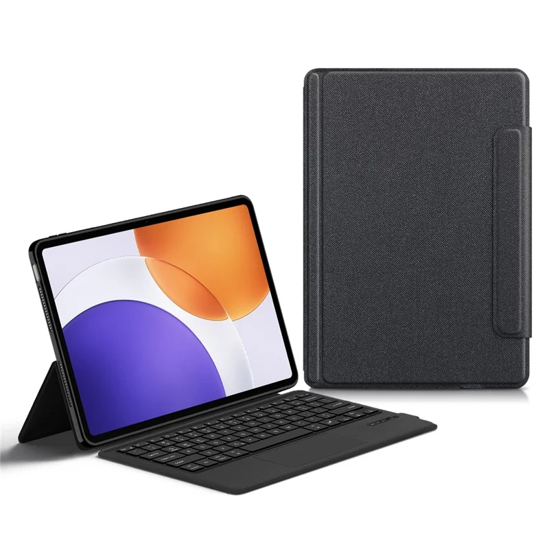 Für Xiaomi Pad 7S Pro 12,5 Lederhülle + Touchpad Bluetooth-kompatibler Tastatur mit Hintergrundbeleuchtung