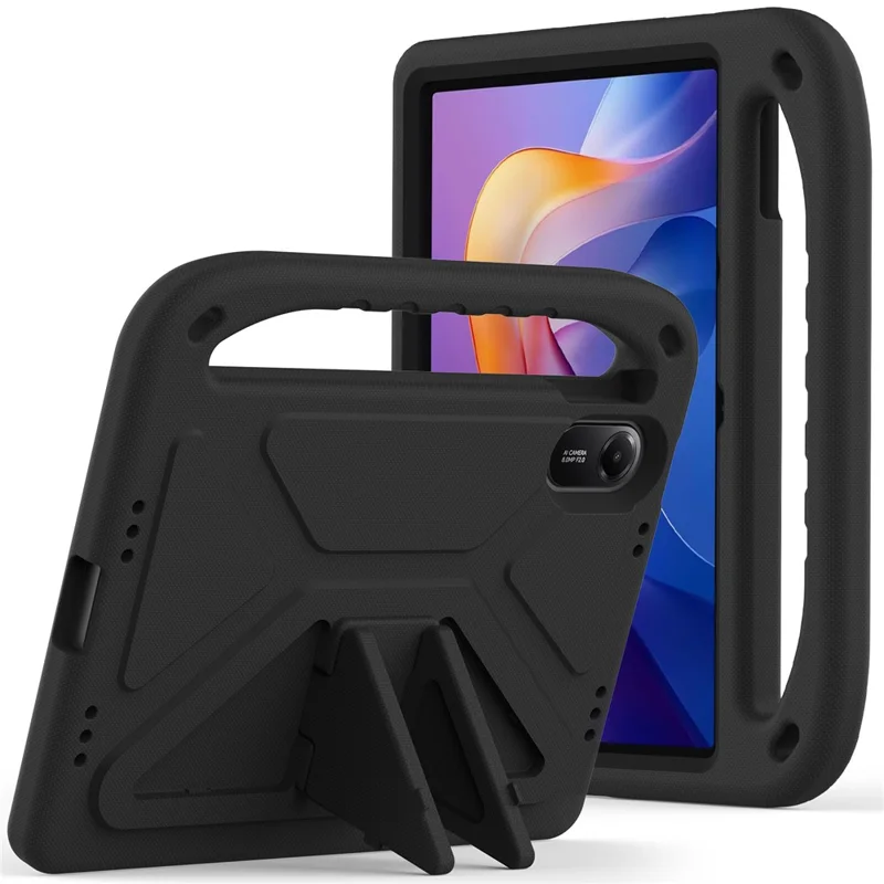 Capa para Tablet Xiaomi Redmi Pad 2 com Alça de Mão e Suporte - Preto