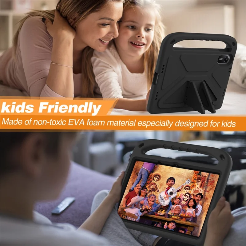 Capa para Tablet Xiaomi Redmi Pad 2 com Alça de Mão e Suporte - Preto