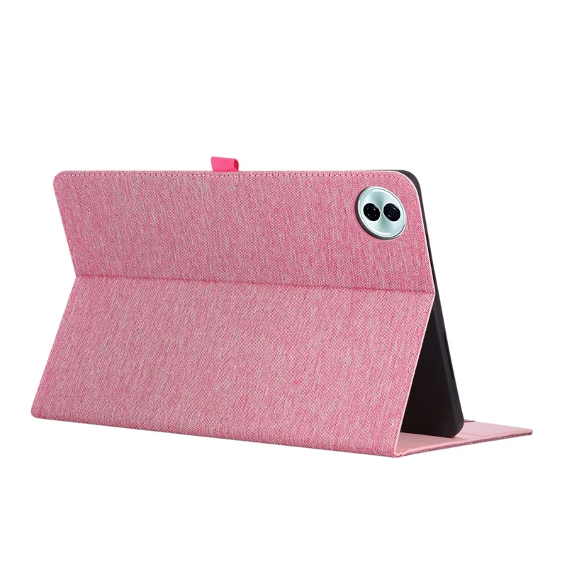 Étui pour tablette For Honor Pad 10 avec support, porte-cartes, texture tissu, housse en cuir - Rose
